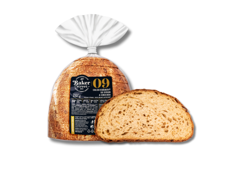 Chlieb kváskový so syrom a cibuľkou 450g
